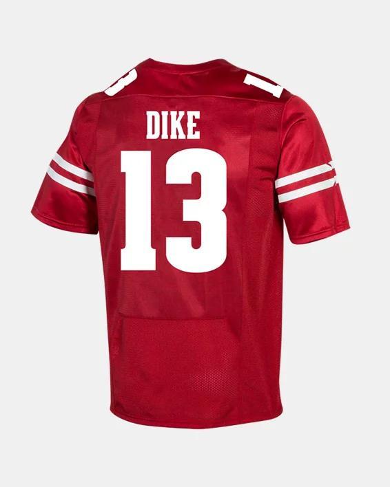 Men's UA ArmourFuse Wisconsin Football NIL Replica Jersey Product Image