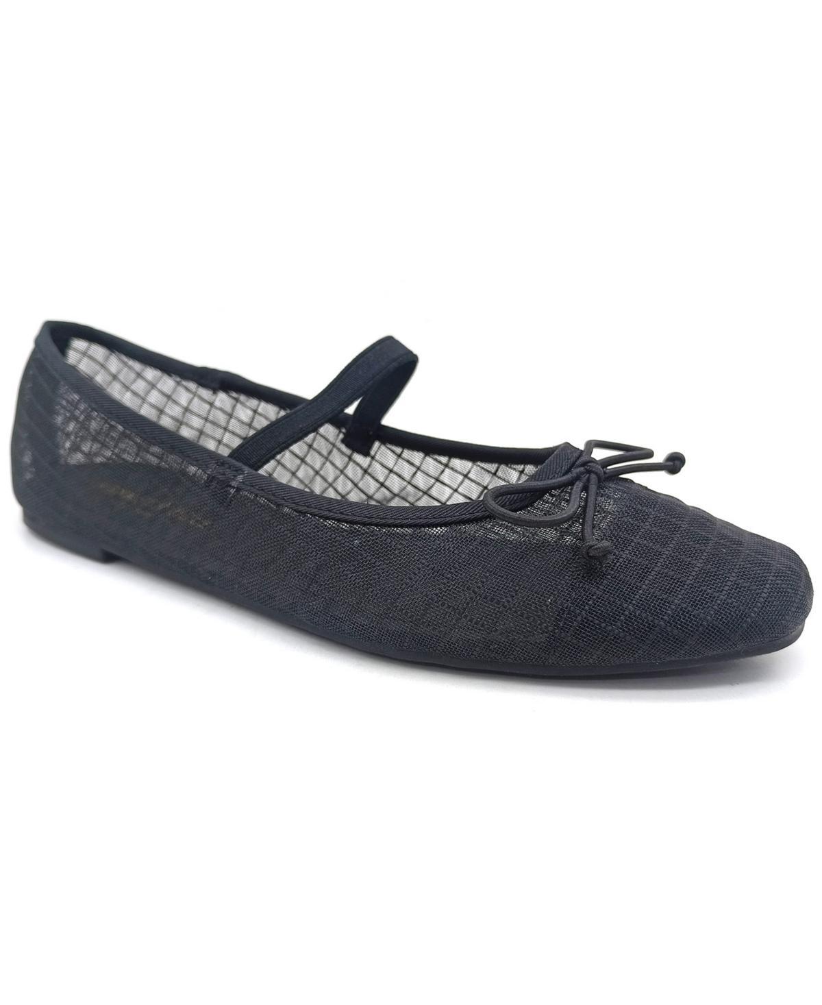 Kenneth Cole New York Womens Myra Mesh Square Toe Ballet Flats Product Image