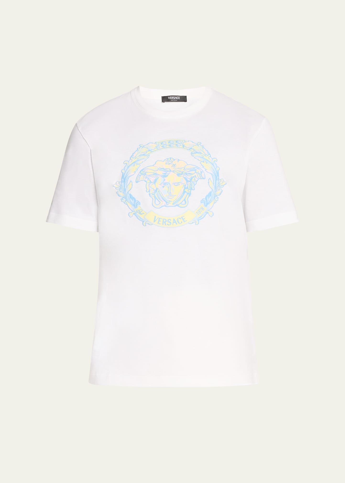 Mens Barocco Wave Crest Embroidered T-Shirt Product Image