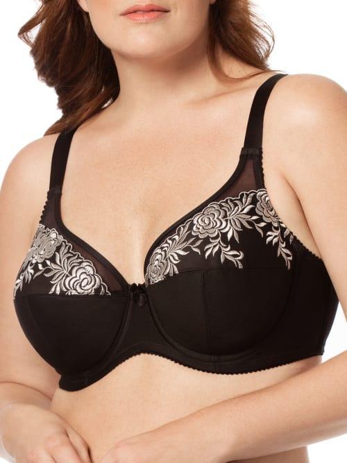 Elila Embroidered Microfiber Underwire Full Coverage Bra - 2401, G Product Image