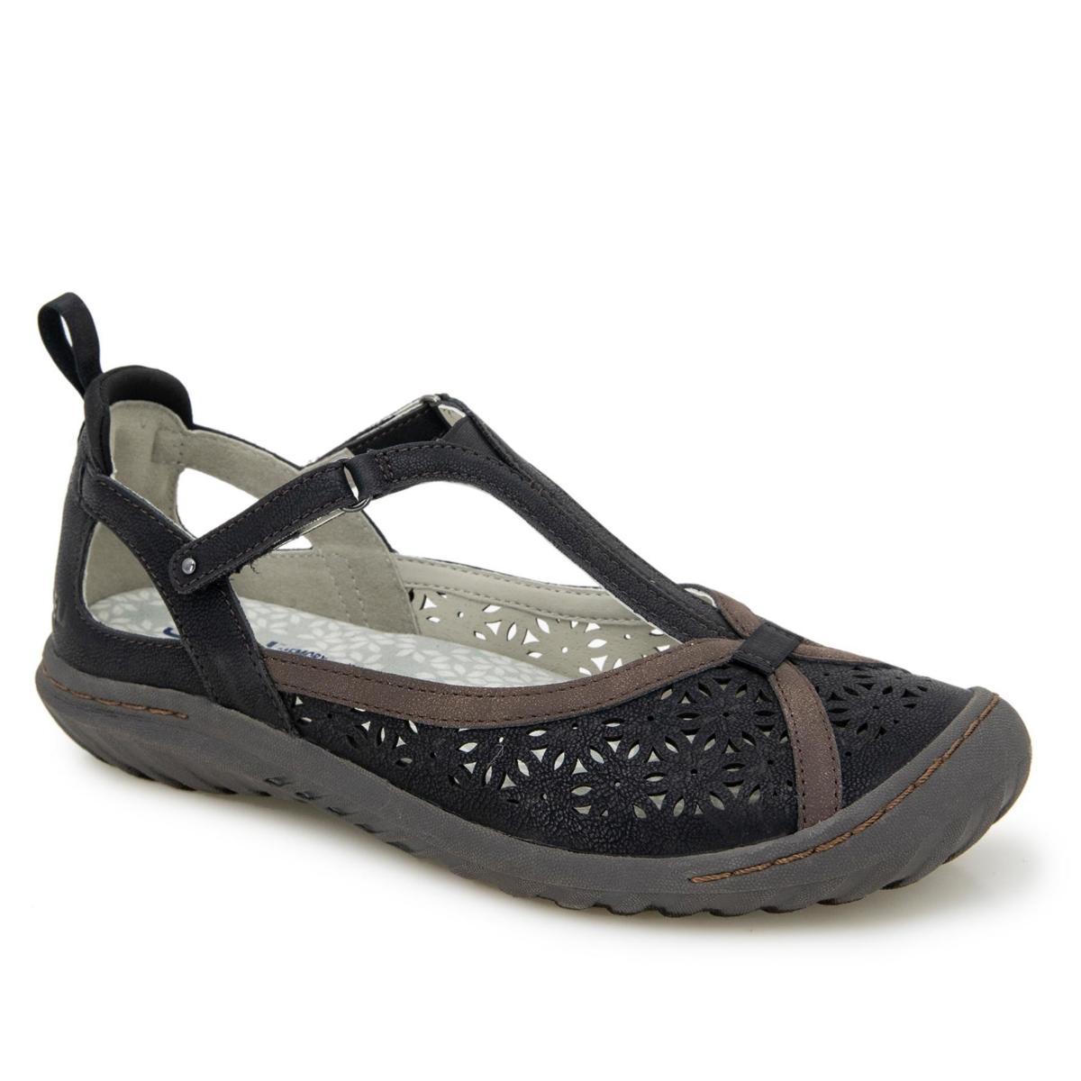 Jbu Womens Daffodil Mary Jane T-Strap Flats Product Image