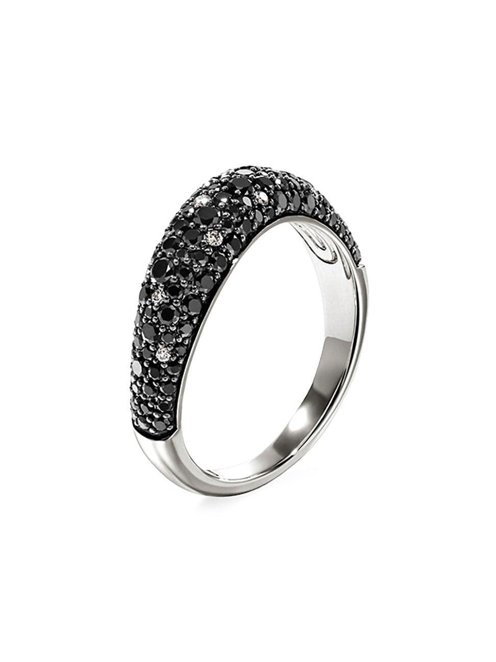 Womens Surf Sterling Silver, Black Diamond & 0.07 TCW Ring Product Image