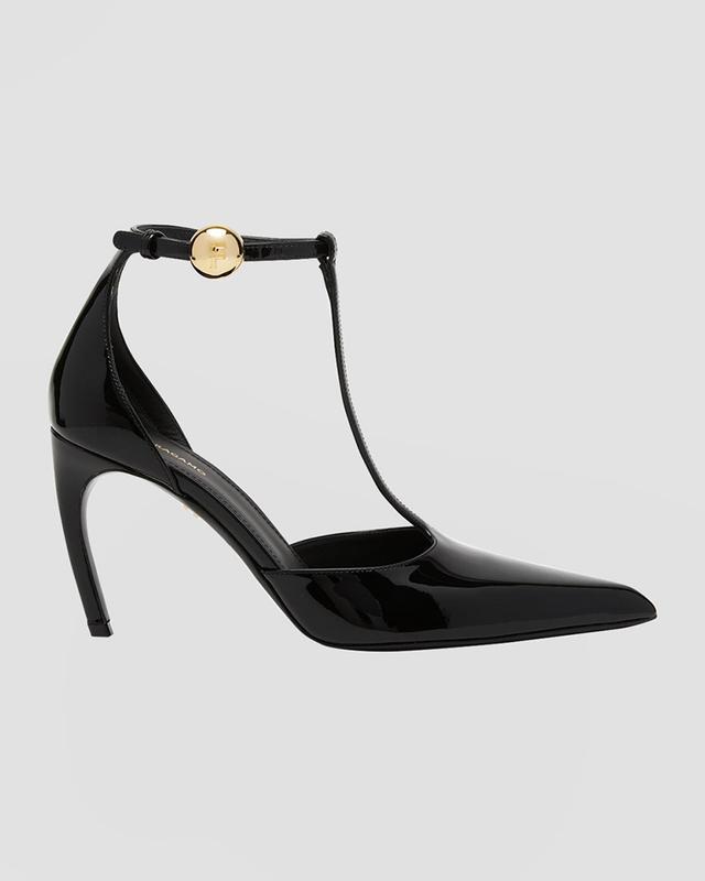 Odette Patent T-Strap Pumps Product Image