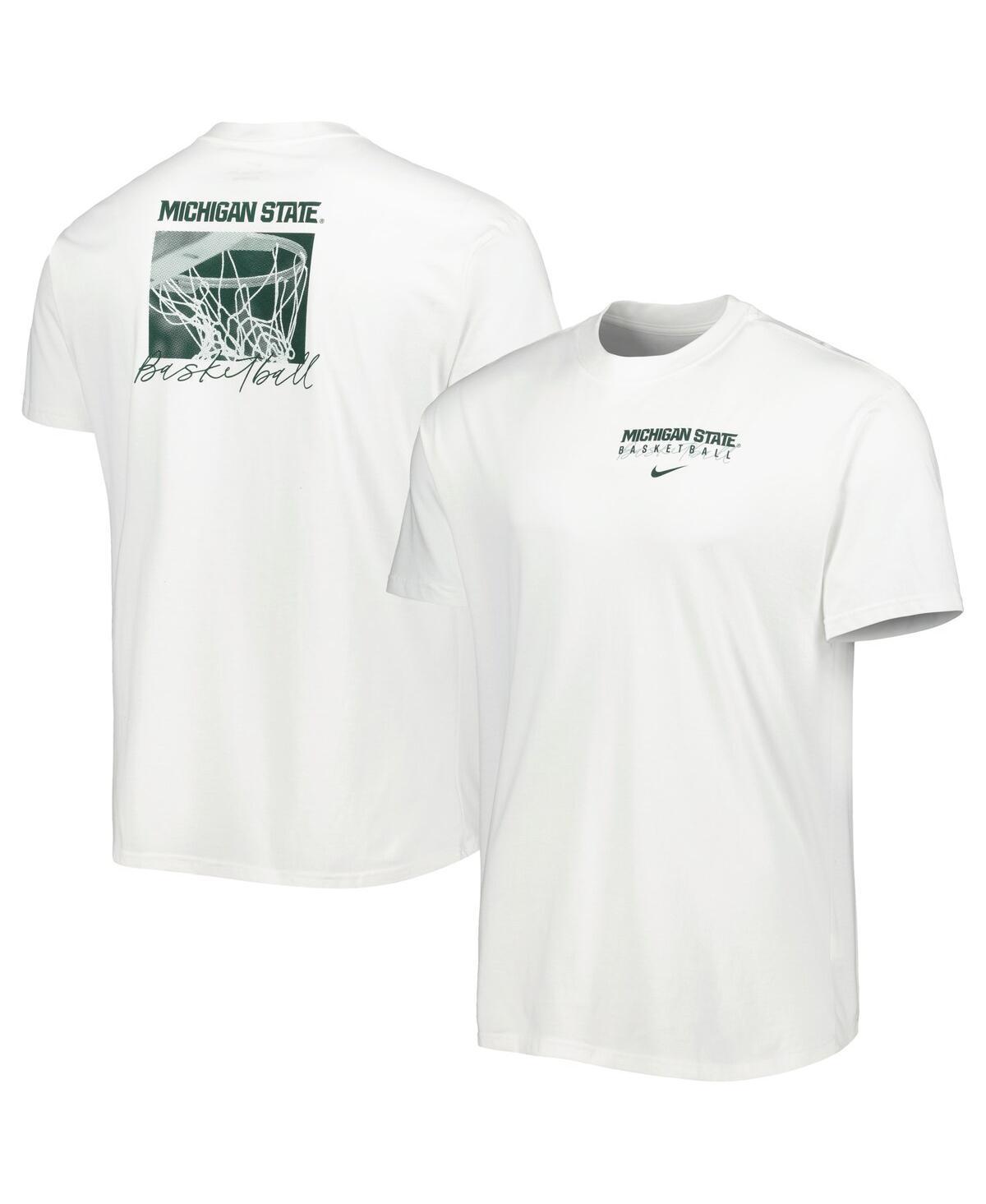 Mens Nike White Michigan State Spartans Basketball Movement Max90 T-shirt Product Image