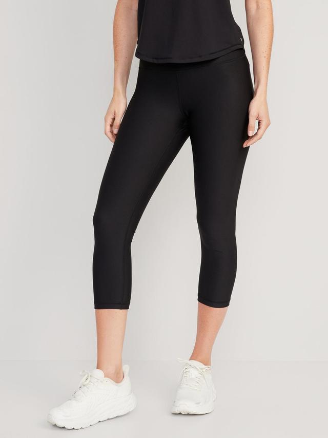 High-Waisted PowerSoft Crop Leggings Product Image