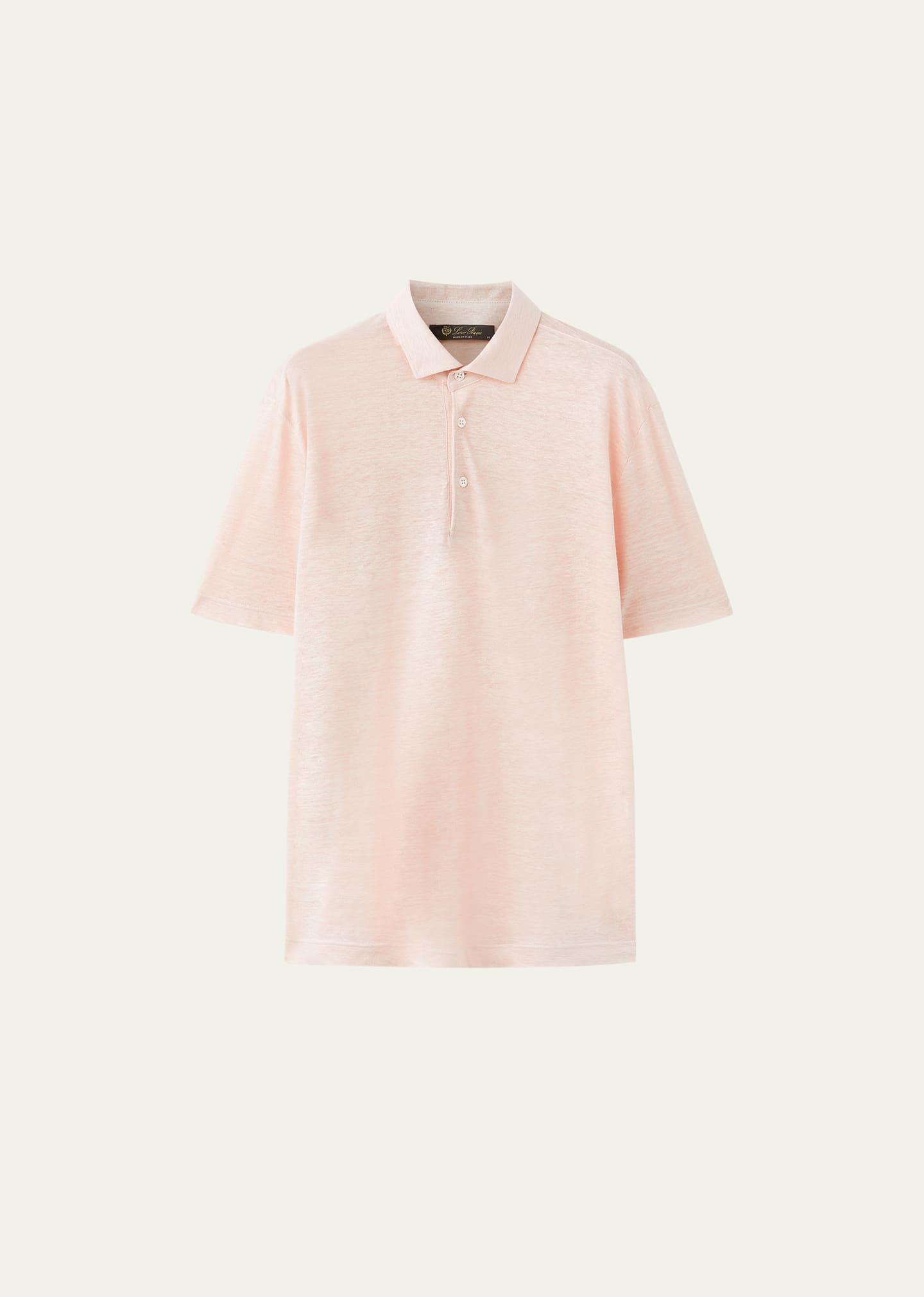 Mens Linen Jersey Dublon Polo Shirt Product Image