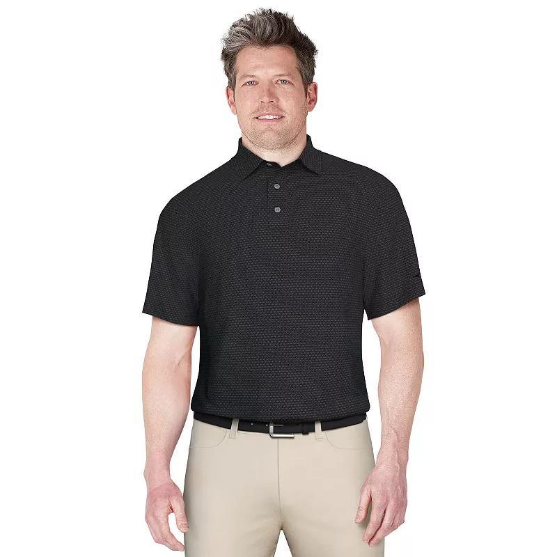 Mens Grand Slam Short Sleeve Birdseye Argyle Jacquard Golf Polo Product Image