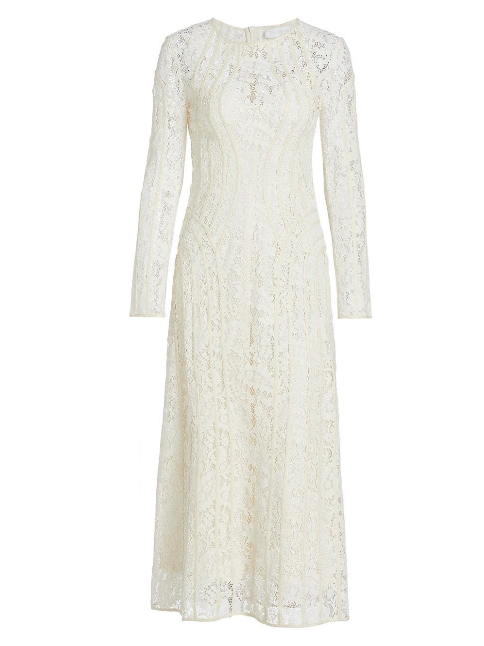 Womens Devi Lace Midi-Dress product image