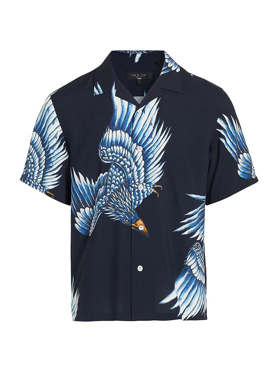 Mens Avery Eagle Relaxed-Fit Camp Shirt Product Image