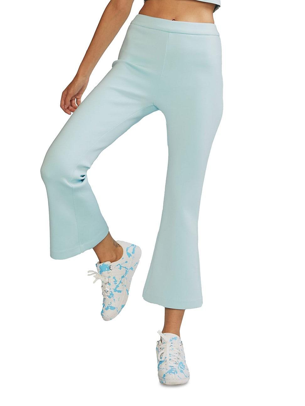 Womens Bonded Cropped Flare Pants Product Image