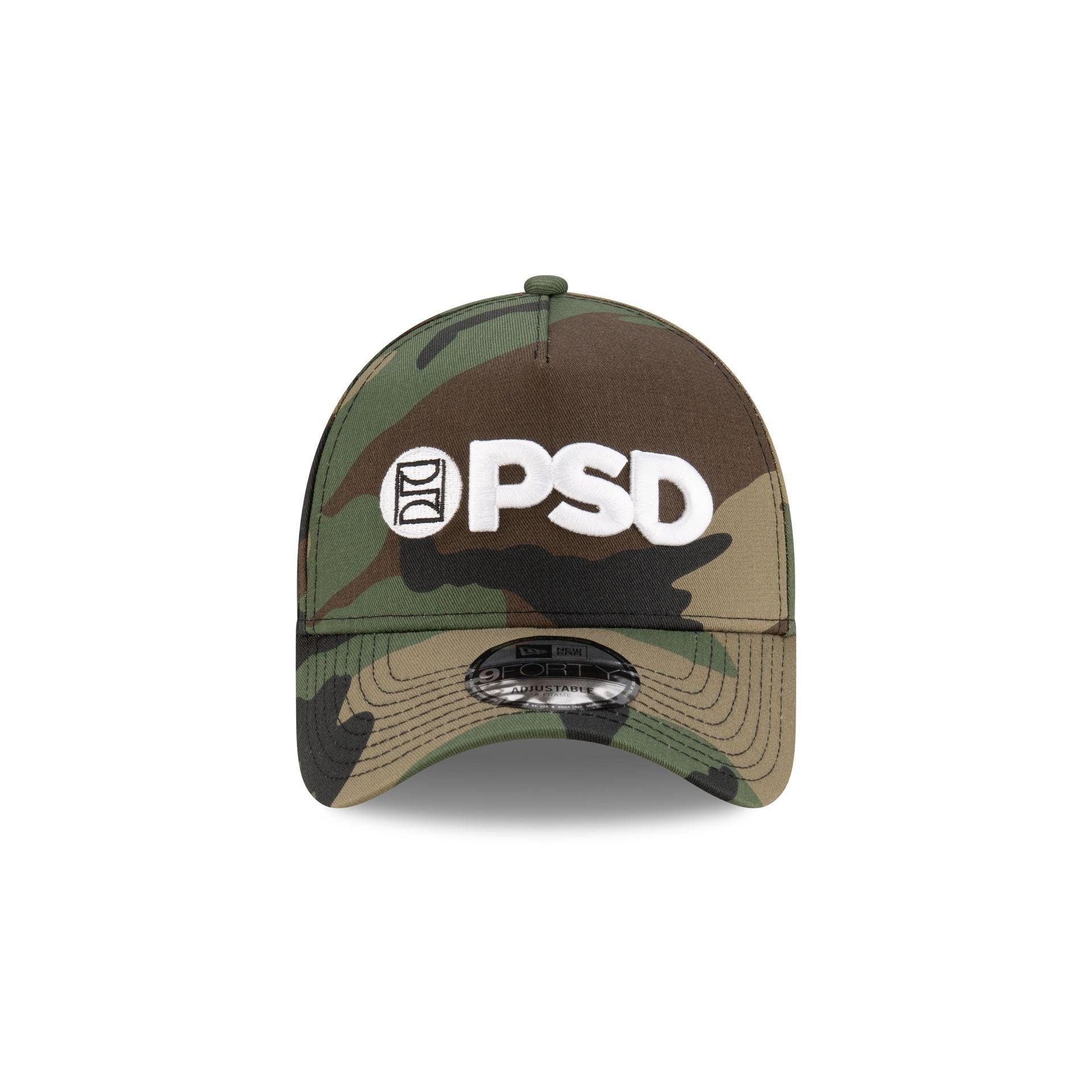 PSD Camo Gray 9FORTY A-Frame Snapback Hat Male Product Image