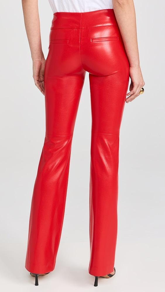 alice + olivia Olivia Vegan Leather Bootcut Pants | Shopbop Product Image