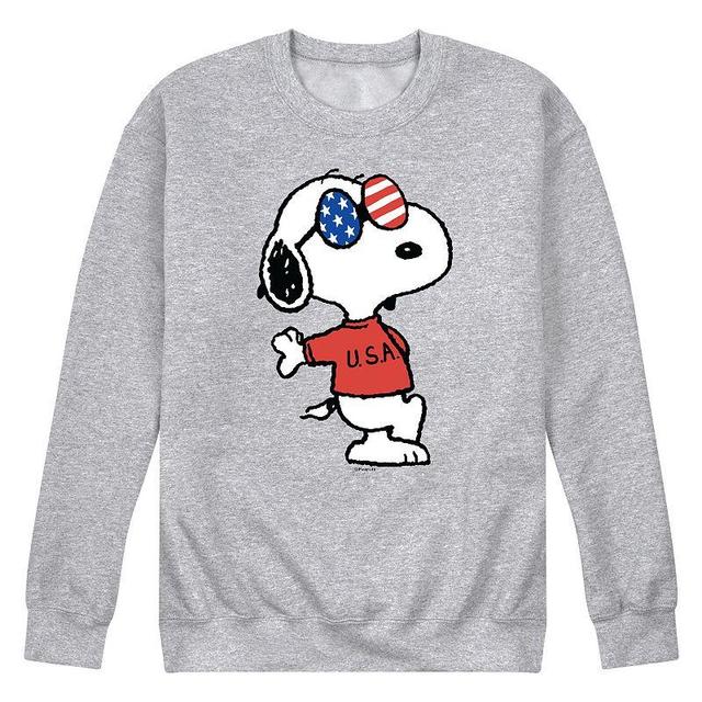 Mens Peanuts Snoopy Americana Graphic Sweatshirt Product Image