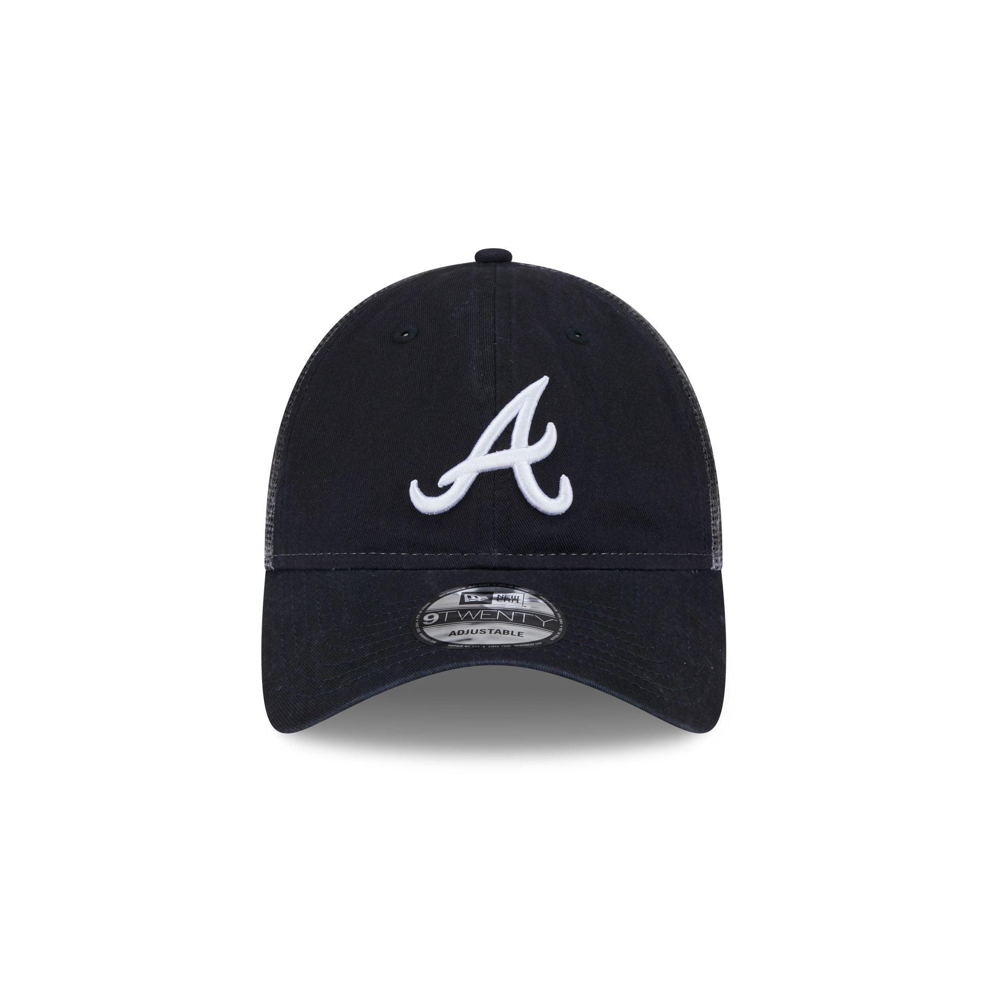 Atlanta Braves Slick 9TWENTY Trucker Hat Male Product Image