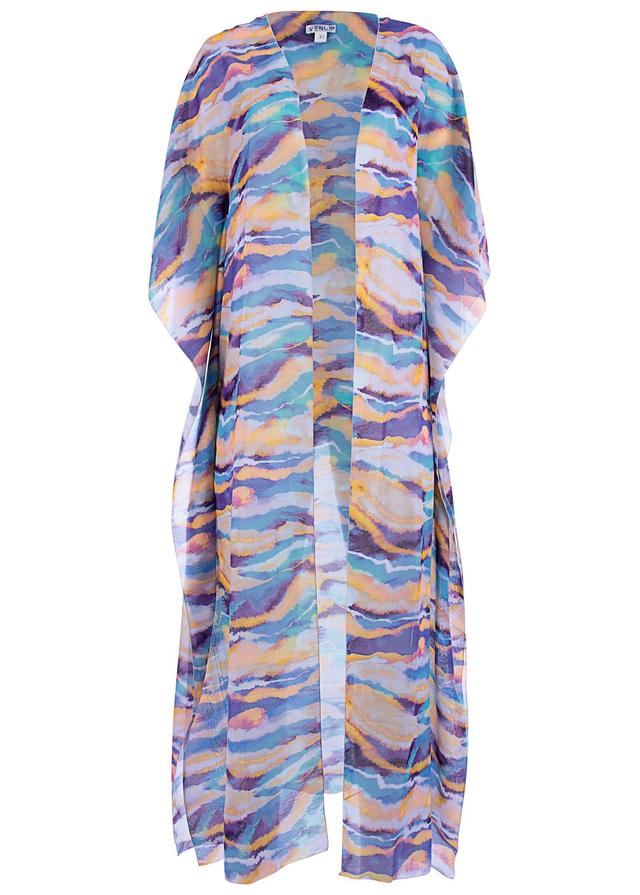 Long Kimono Cover-Up - Rip Tide Product Image