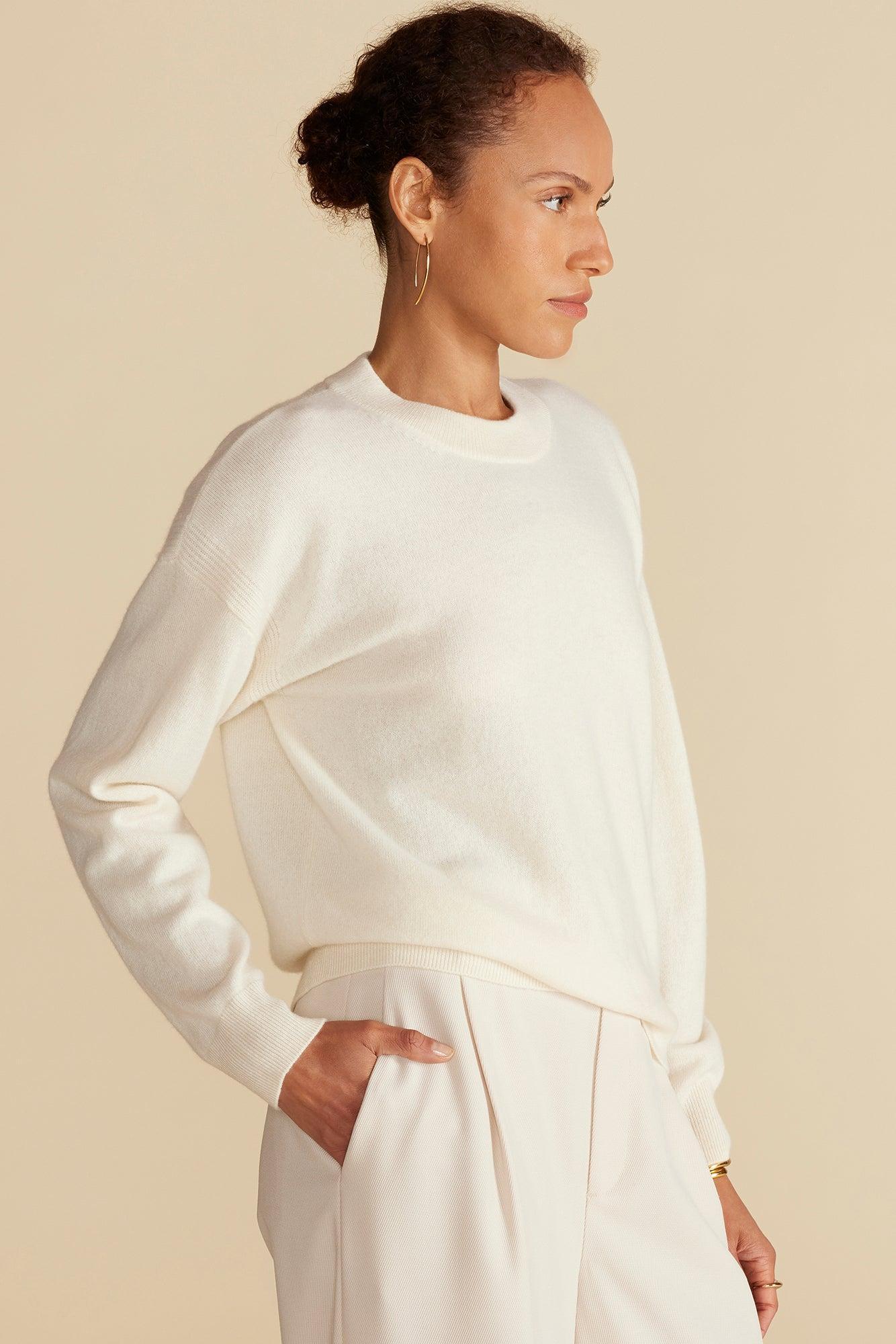 Pearl Cashmere Sweater - Ivory Product Image