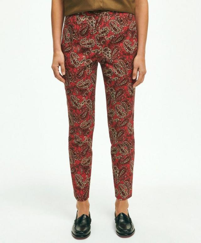 Paisley Slim Side-Zip Pants Product Image