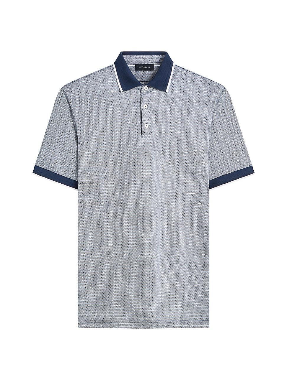 Mens 3-Button Cotton-Blend Polo Shirt Product Image