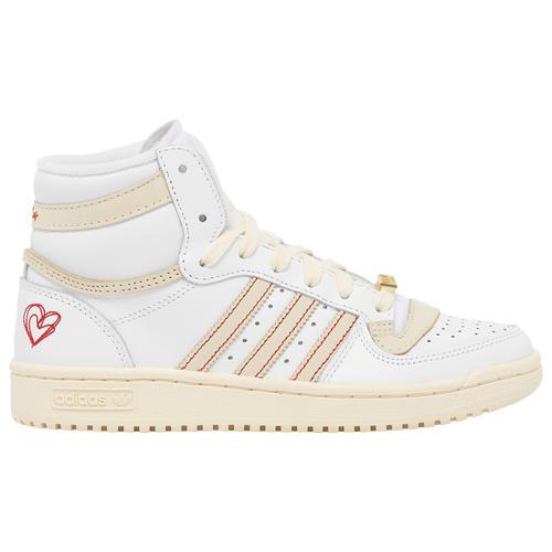 adidas Originals Womens Top Ten RB - Shoes White/Red Product Image