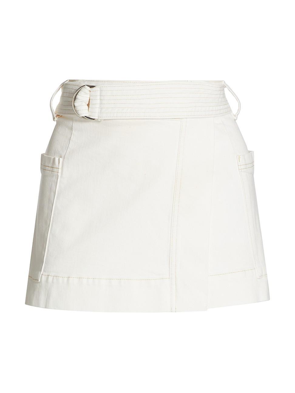 Womens Deanna Denim Miniskirt Product Image