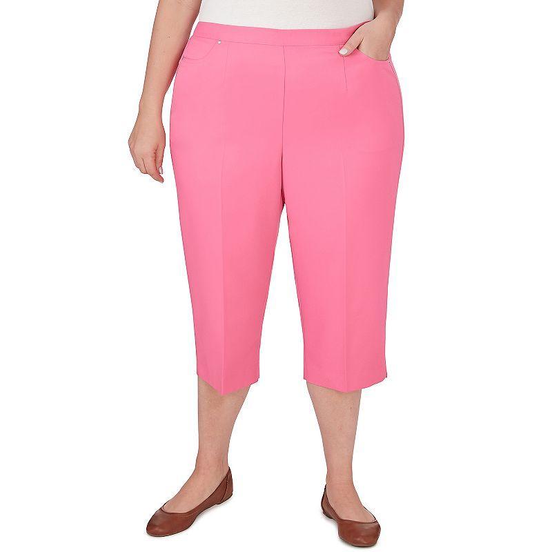 Plus Size Alfred Dunner Island Twill Capri Pants, Womens Product Image