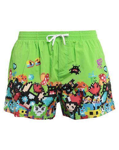 DSQUARED2 Man Swim Trunks Light Green Size 38 Polyamide, Elastane Product Image