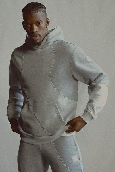 Make Waves Hoodie - Athletic Heather Grey Tonal Product Image