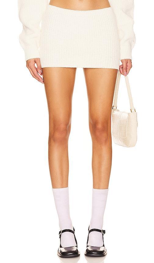 X DANIELLE GUIZIO Rib Knit Mini Skirt Product Image