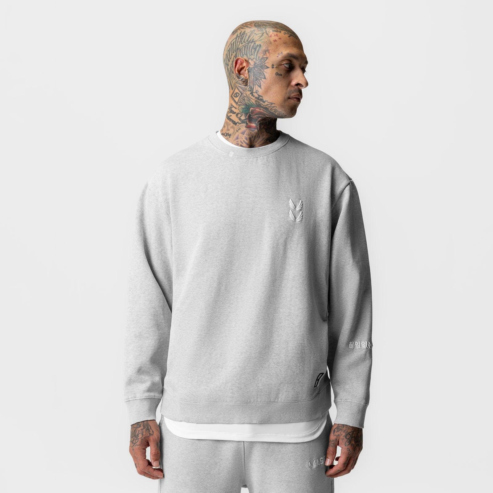 0861. Tech Essential™ Distressed Crewneck - Heather Grey Product Image