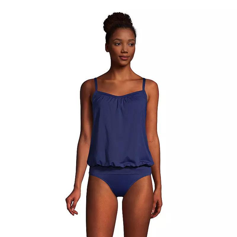 Womens Lands End Mastectomy Blouson Tankini Top Product Image