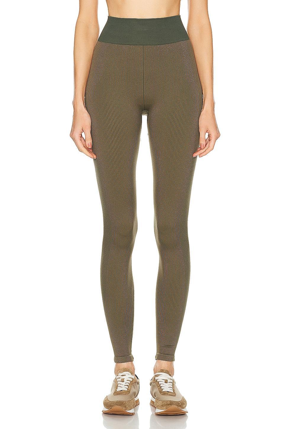 THE UPSIDE Ribbed Seamless 28in Pant in Olive product image