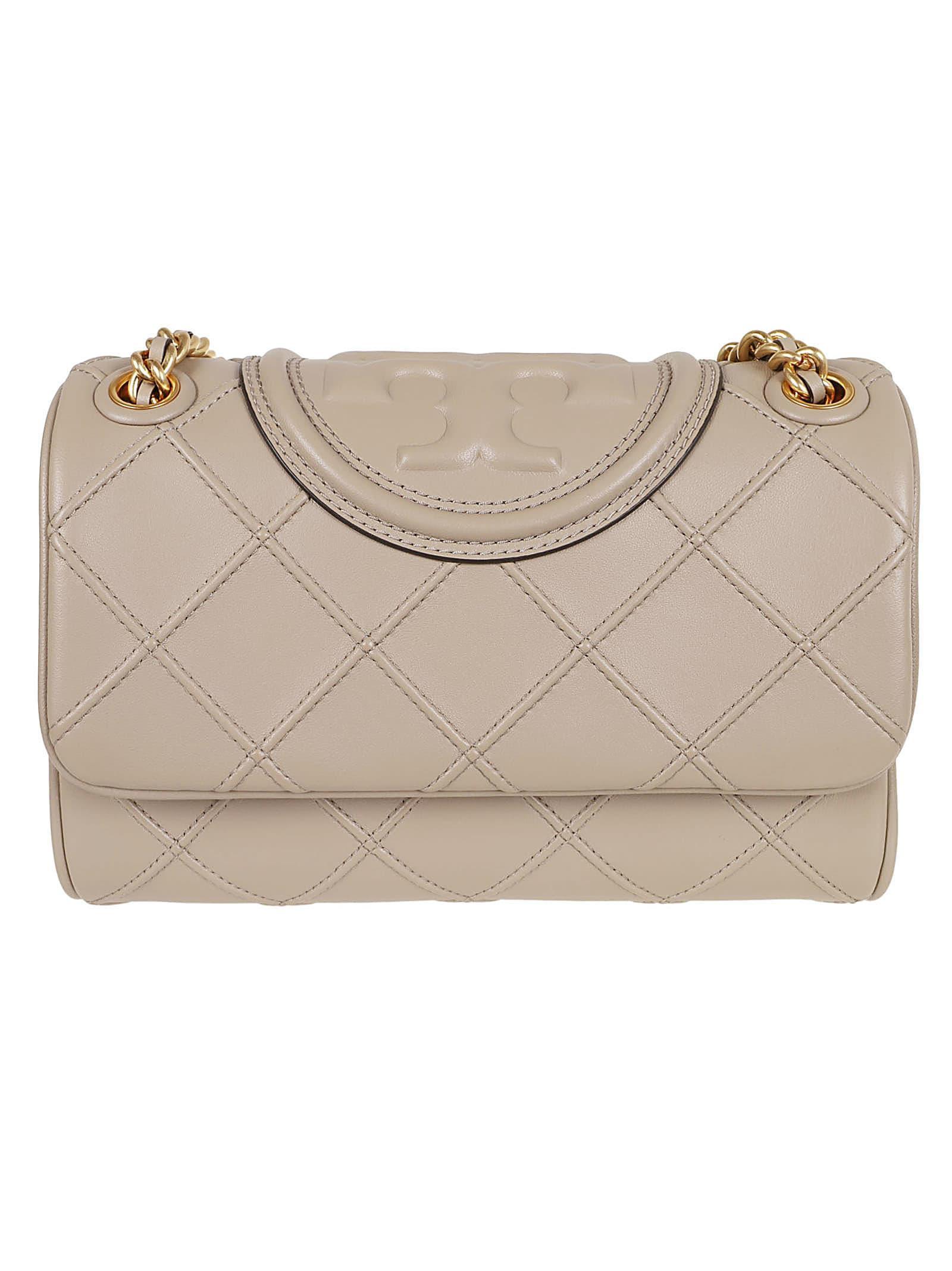 TORY BURCH Fleming Soft Small Convertible Shoulder Bag In Beige Product Image