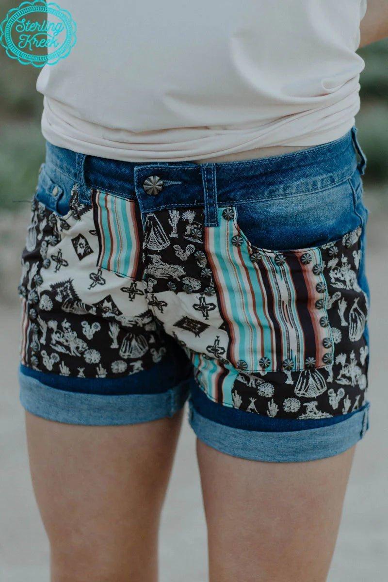 Sterling Kreek Patched Up Western Shorts* Product Image