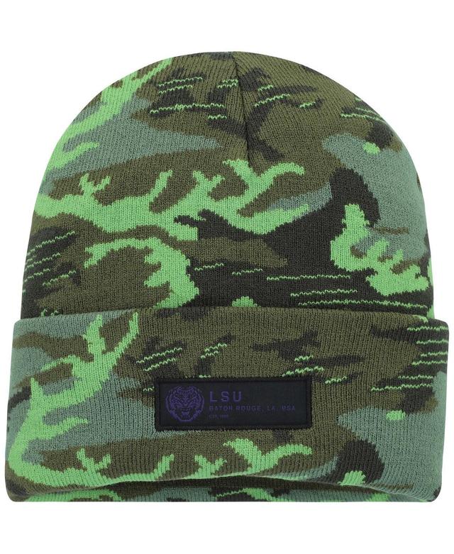 Mens Nike Camo Lsu Tigers Veterans Day Cuffed Knit Hat Product Image