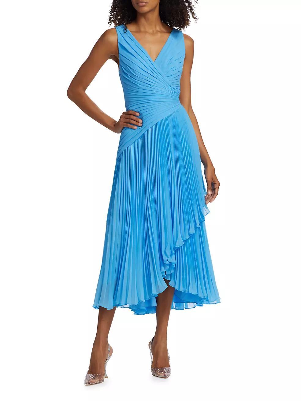 Pleated Tulip Midi-Dress Product Image