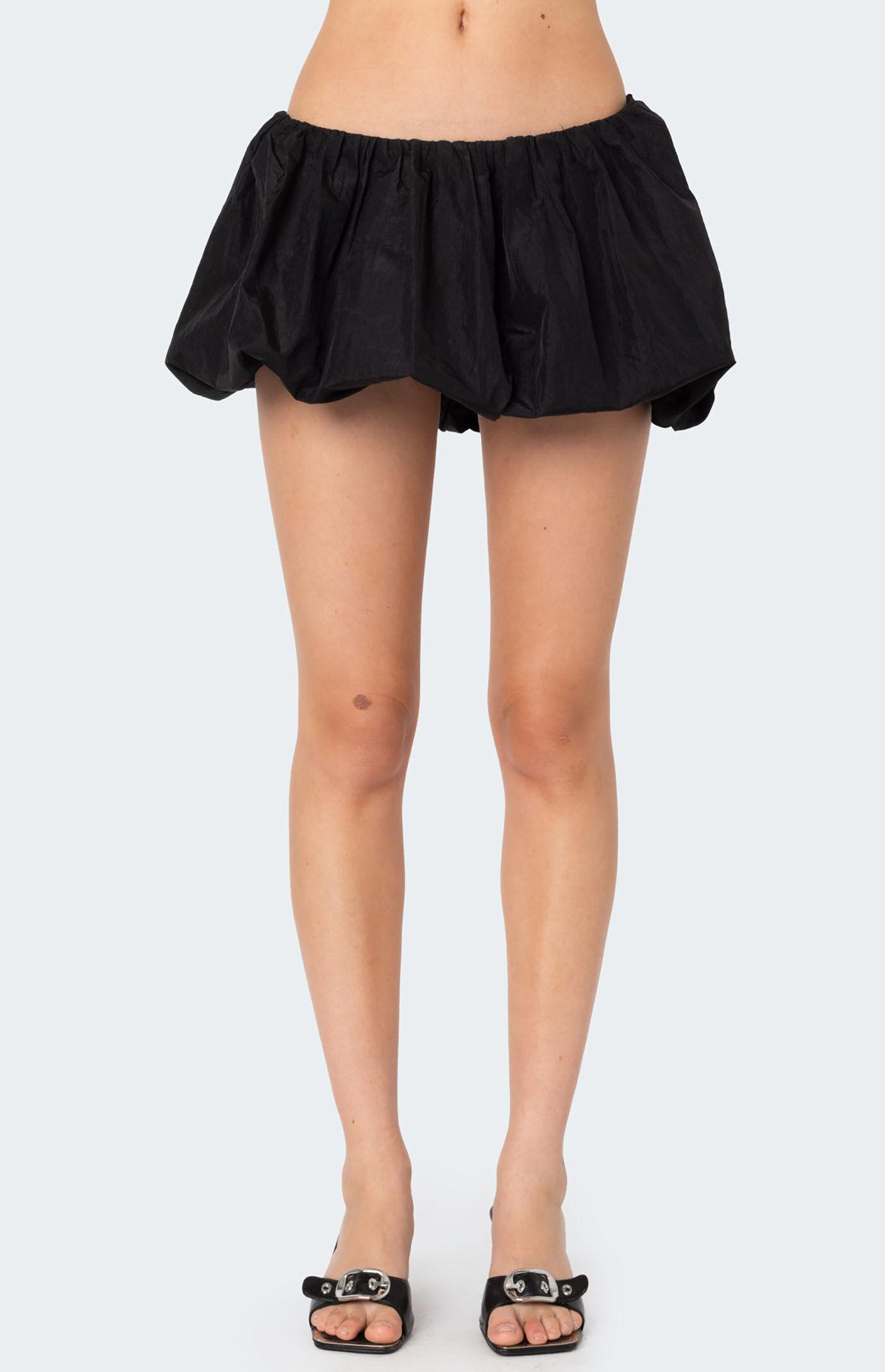 Edikted Women's Jora Nylon Bubble Mini Skirt Product Image