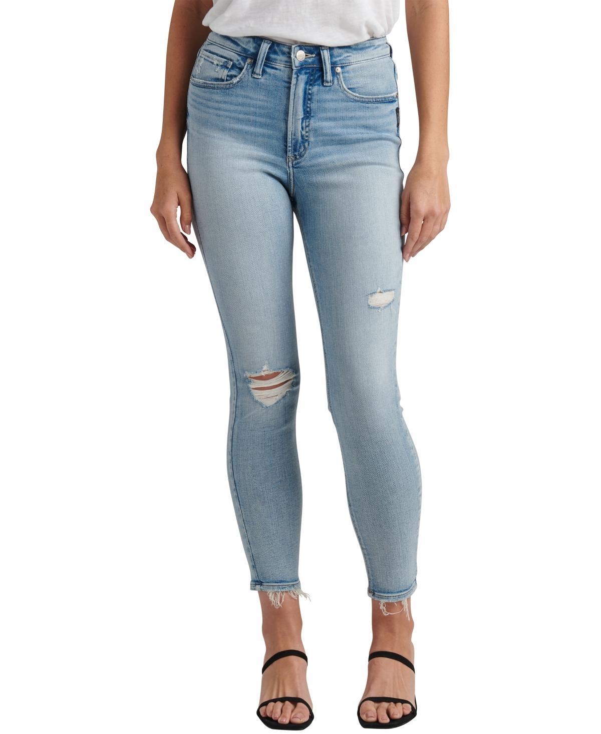 Silver Jeans Co. High Note Ripped High Waist Skinny Jeans Product Image