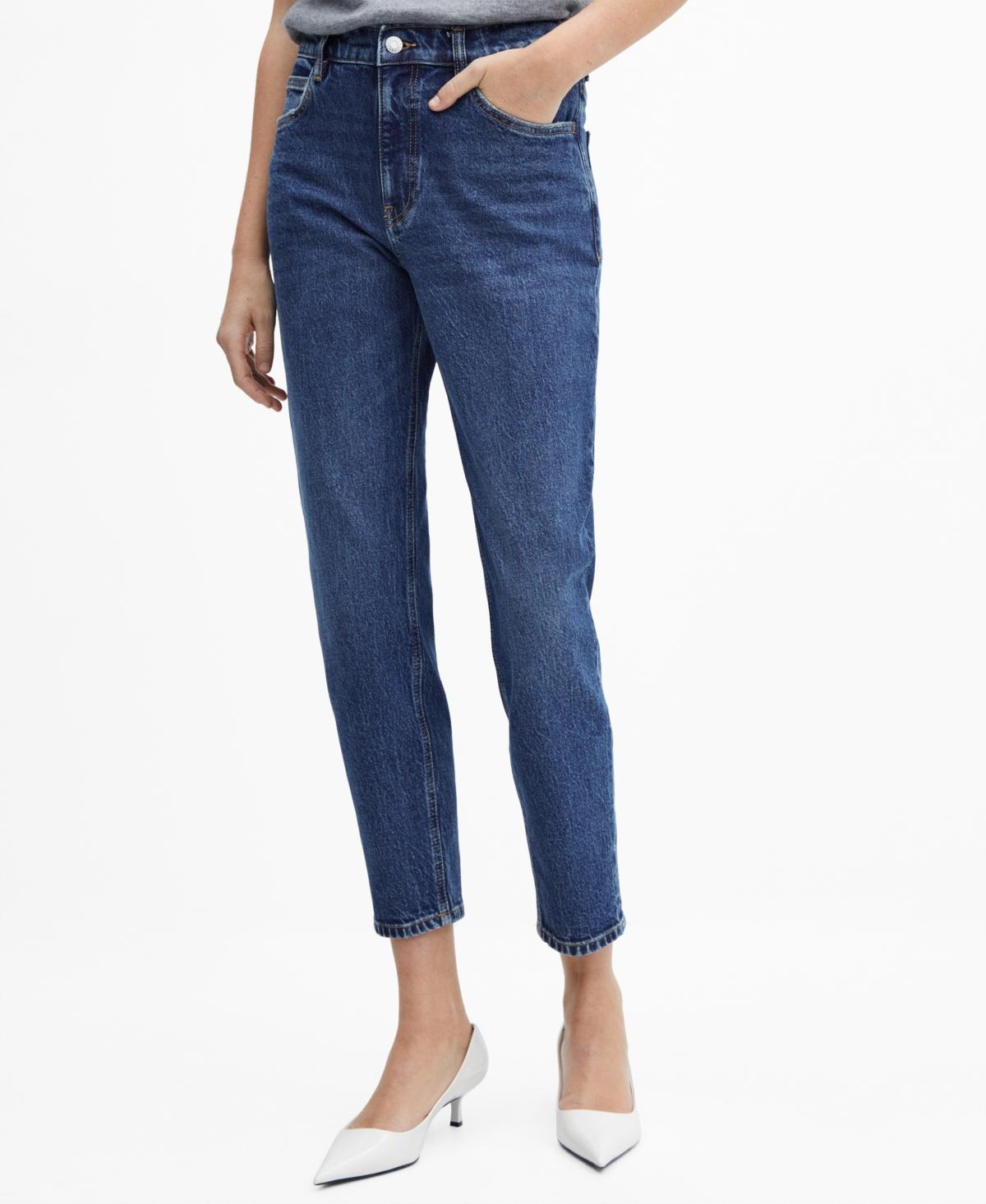 Mango Womens Mom Comfort High-Rise Jeans product image