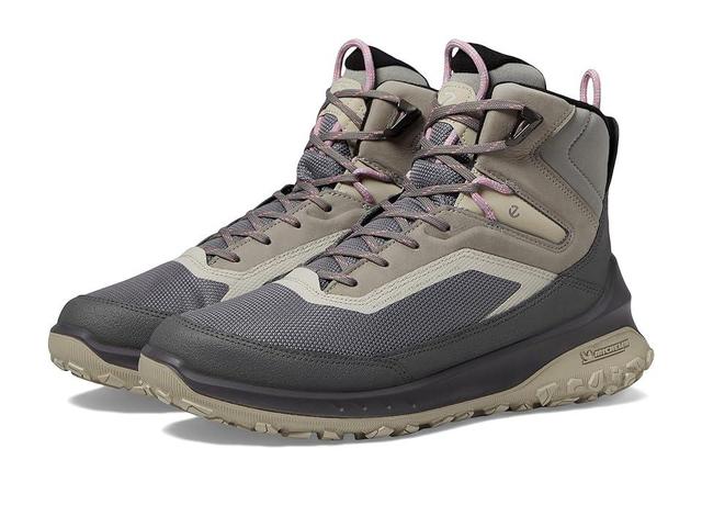 ECCO Sport Ultra Terrain Waterproof Mid Warm Hiking Boots (Steel/Wild Dove Nubuck/Primaloft) Women's Climbing Shoes Product Image