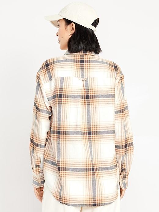 Button-Down Flannel Tunic Product Image