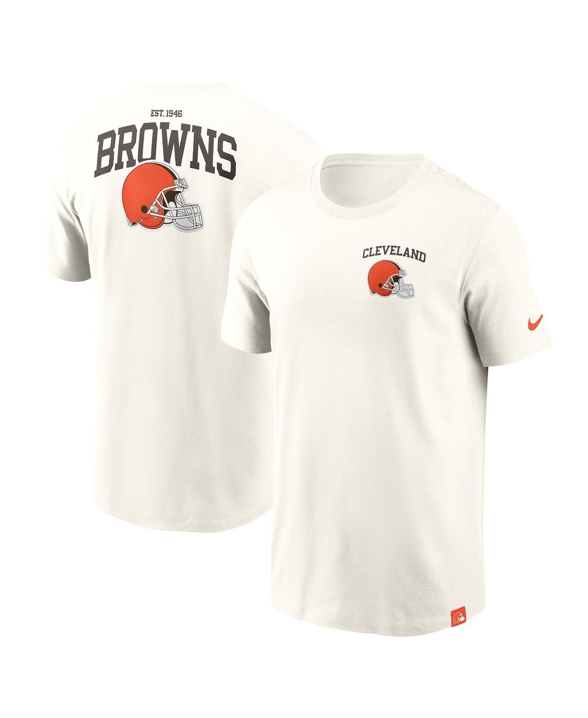 Nike Mens Cream Cleveland Browns Blitz Essential T-Shirt Product Image