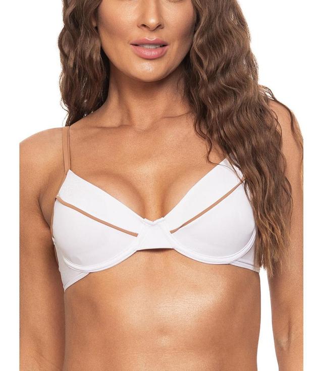 Guria Beachwear Womens Contrast Detail Underwire Bikini Top Product Image