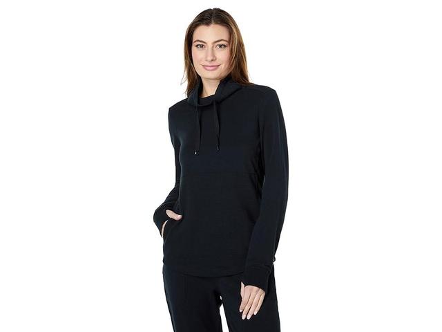 L.L.Bean Bean's Cozy Mixed Knits Pullover (Midnight ) Women's Clothing Product Image