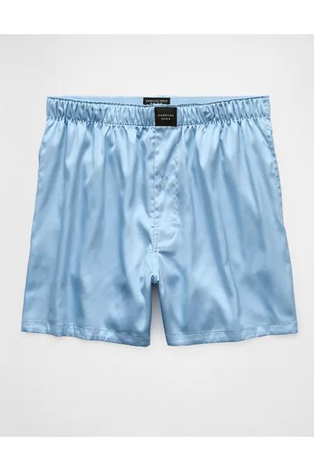 AEO Mens Solid Satin Pocket Boxer Short Mens Product Image