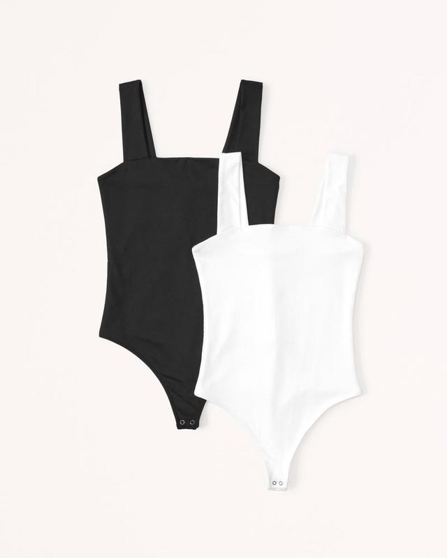 2-Pack Seamless Fabric Squareneck Bodysuits Product Image