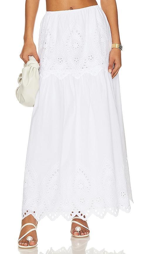 Francesca Eyelet Maxi Skirt Product Image