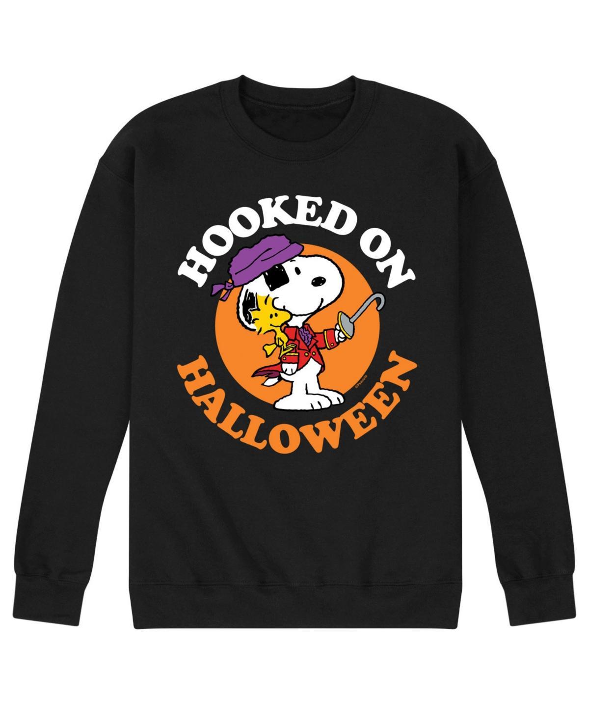 Airwaves Mens Peanuts Hooked On Halloween Fleece T-shirt Product Image