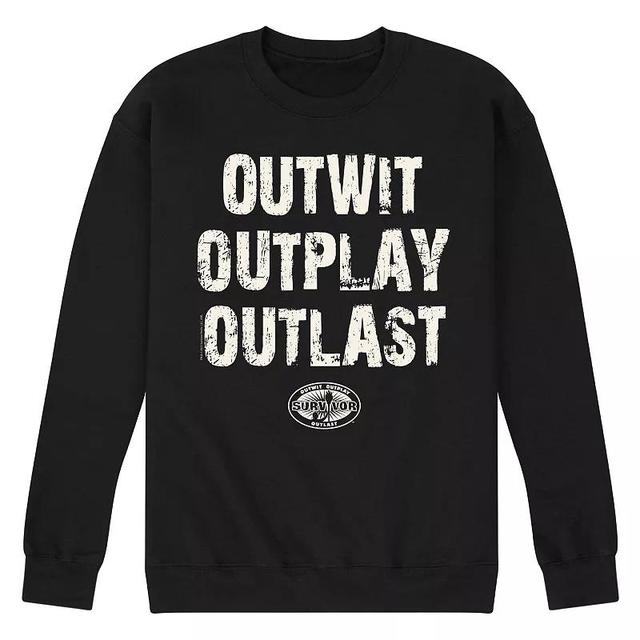 Mens Survivor Outwit Outplay Outlast Graphic Fleece Product Image