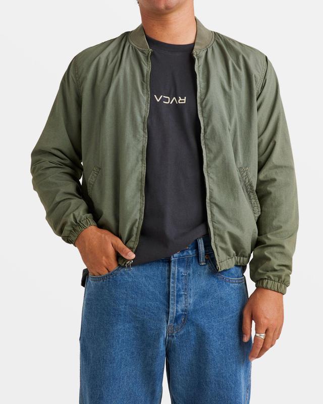 Vacancy Bomber Bomber Jacket - Sage Leaf Product Image