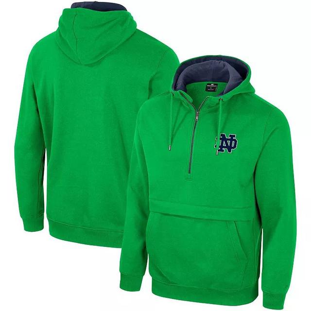 Mens Colosseum Notre Dame Fighting Irish Half-Zip Hoodie Product Image